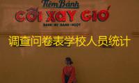 调查问卷表学校人员统计源码